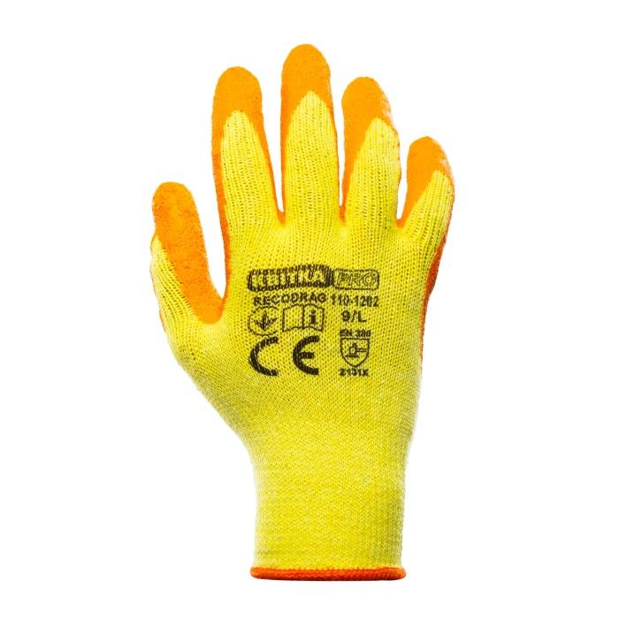 Перчатки трикотажные с латексным покрытием ЦВЕТОК PRO Recodrag Expert (12 пар, XL) (110-1202-10)