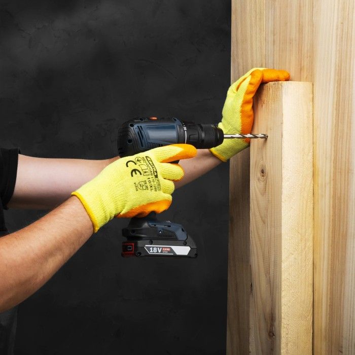 Перчатки трикотажные с латексным покрытием ЦВЕТОК PRO Recodrag Expert (12 пар, XL) (110-1202-10)