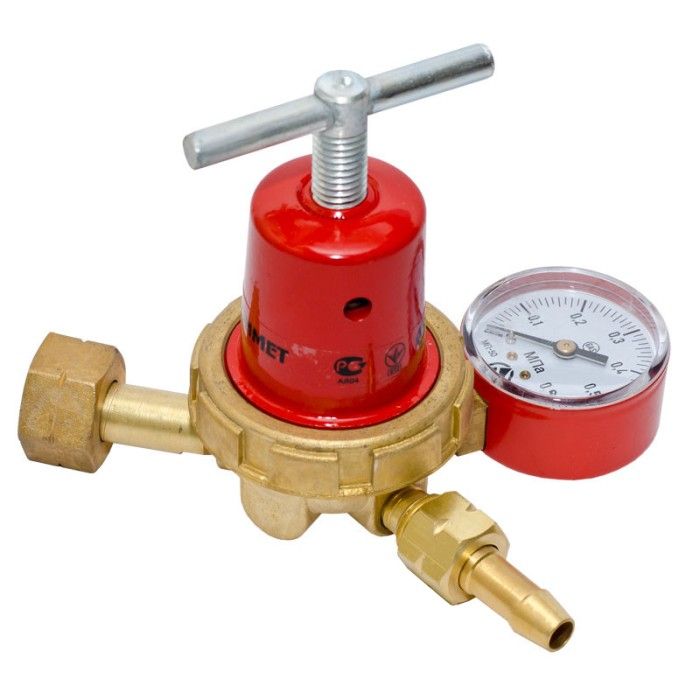 Редуктор баллонный пропановый Донмет БПО-5-4ДМ (9 мм, 2.5 МПа) (035.000.00)