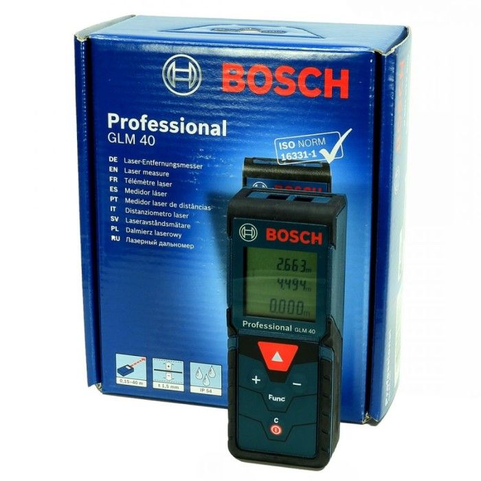 Дальномер лазерный Bosch GLM 40 Professional (0.15-40 м) (0601072900)