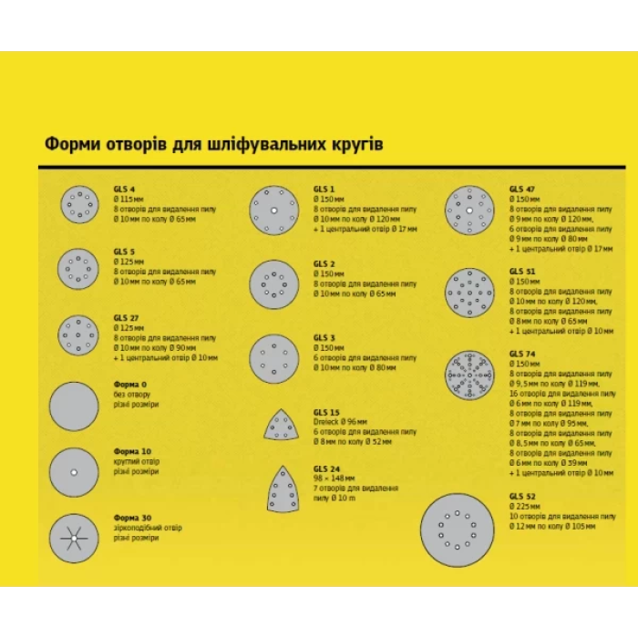 Шліфувальний кружок Klingspor PS 73 BWK (125 мм, P800, б/о) (306613)
