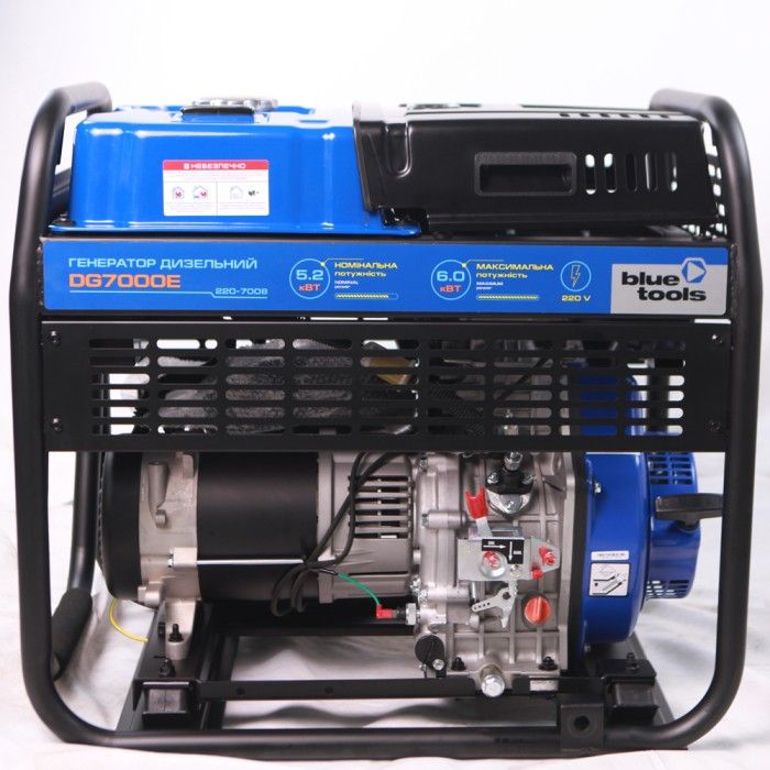 Генератор дизельний BLUETOOLS DG7000E + олива (6 кВт) (220-7008)