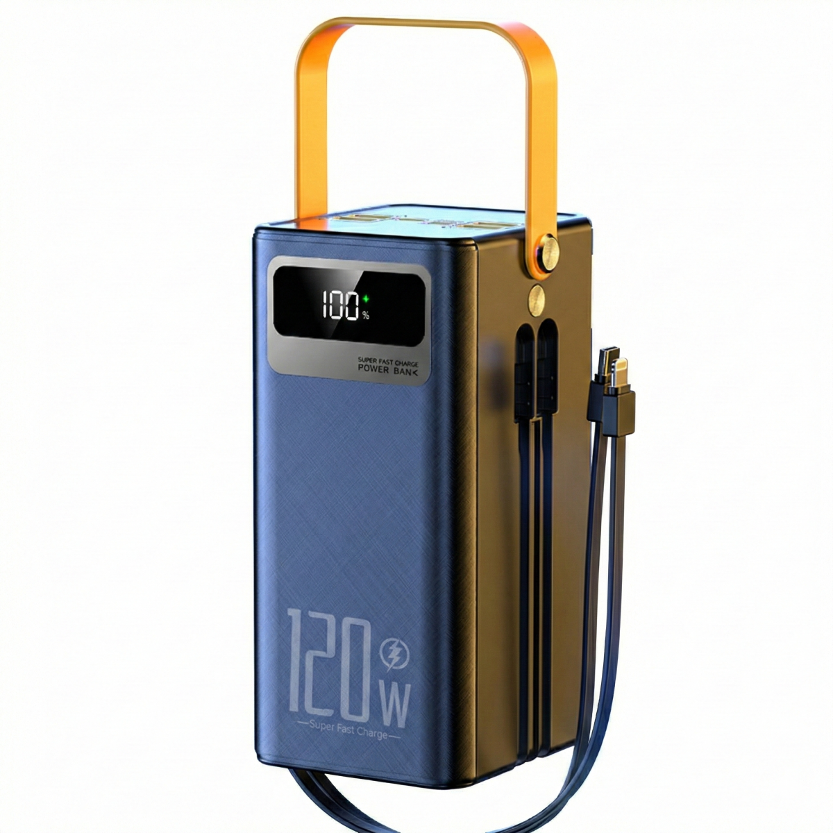 Повербанк DX-203 120w 50000 mAh, Li-Pol черный с быстрой зарядкой и фонарем