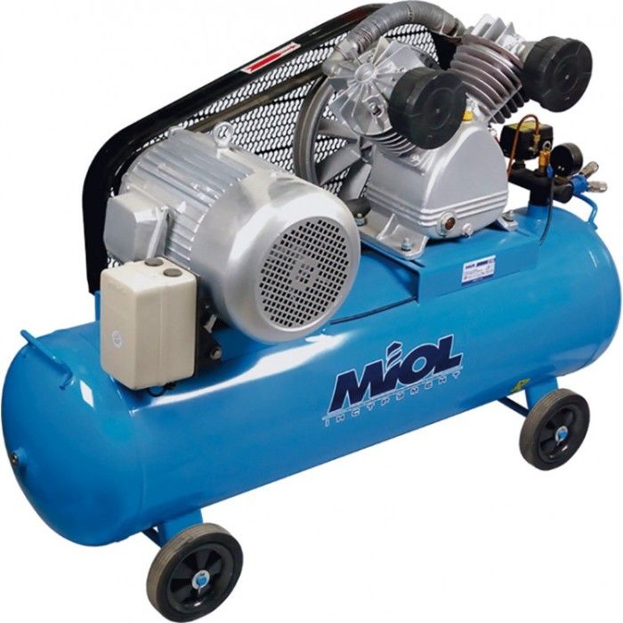 Компресор Miol 81-196 (120 л, 5.5 кВт, 380 В, 2 циліндри)