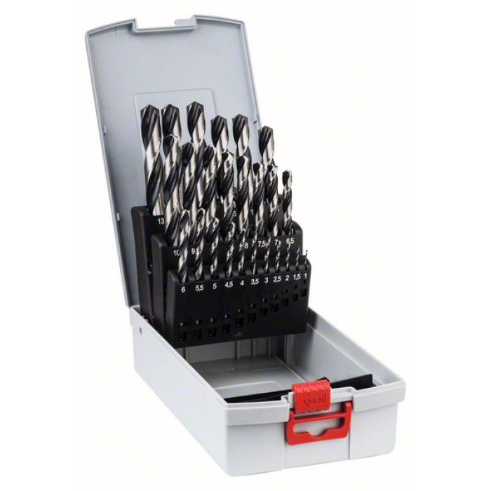 Набор сверл по металлу (25), 1-13 мм, HSS PointTeQ, Bosch