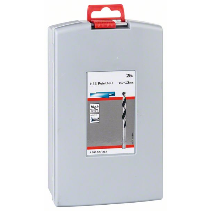 Набор сверл по металлу (25), 1-13 мм, HSS PointTeQ, Bosch