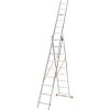 Лестница алюминиевая 3-х секционная BLUETOOLS (3х9 ступенек) (160-9006)