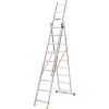 Лестница алюминиевая 3-х секционная BLUETOOLS (3х9 ступенек) (160-9006)
