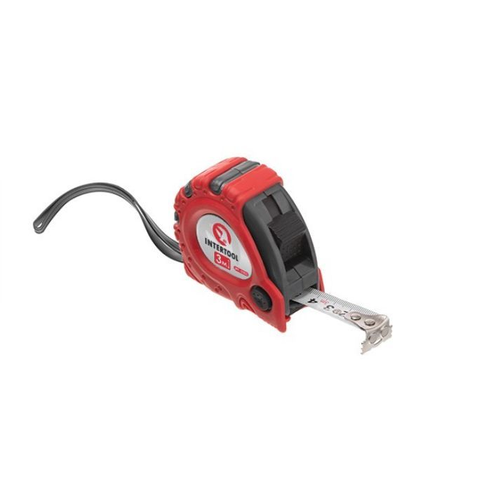Рулетка з фіксатором 3м*16мм INTERTOOL "Супер Магніт"