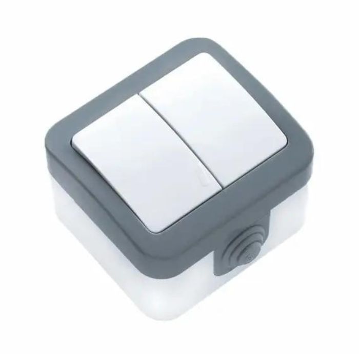 Вимикач двоклавішний вологозахисний Baysal