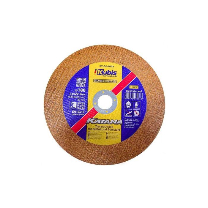 Диск відрізний KATANA по металу і нержав/сталь 180*1.6*22 мм, Ceramic 10x