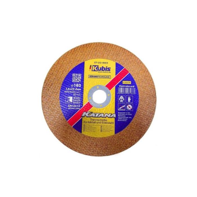 Диск відрізний KATANA по металу і нержав/сталь 180*1.6*22 мм, Ceramic 10x