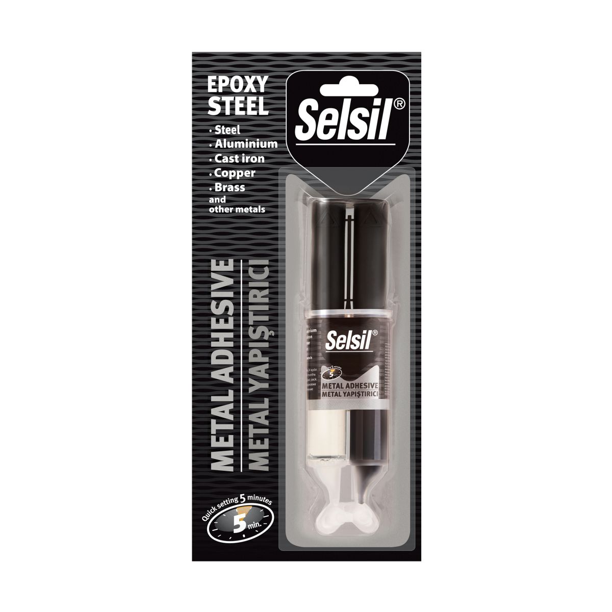 Эпоксидный клей Selsil 28г 5мин.