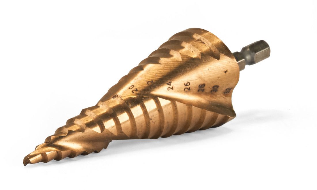 Свердло ступінчасте по металу HSS 4241, TiN, 4-32мм