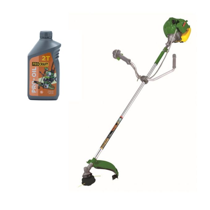Набір Procraft Коса бензинова T4200 + Олива Procraft моторна 2-тактна 1 л
