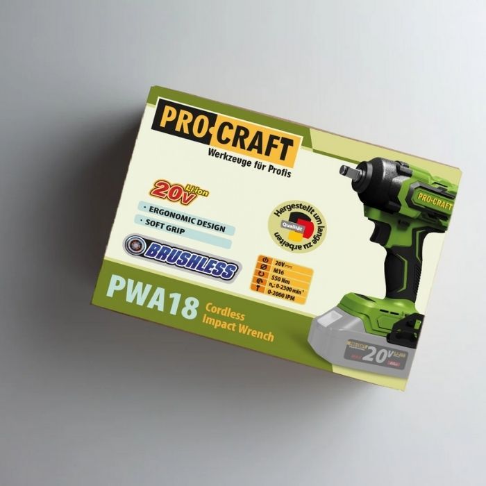 Аккумуляторный гайковерт Procraft PWA18 (без АКБ и ЗУ)