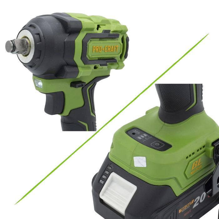 Аккумуляторный гайковерт Procraft PWA18 (без АКБ и ЗУ)