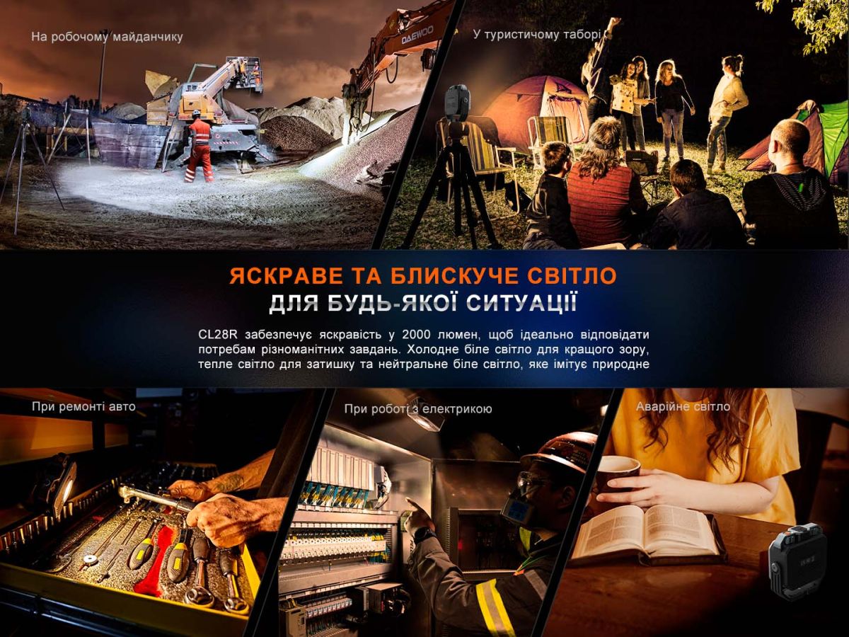 Фонарь многофункциональный CL28R с функцией Powerbank (10 000 mAh) с функцией Powerbank (10 000 mAh)