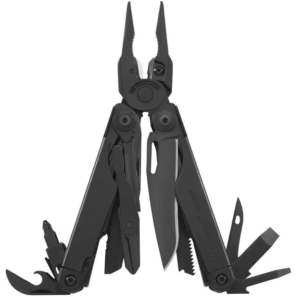 Мультиинструмент Leatherman Surge BLACK, синтетический чехол, картонная коробка