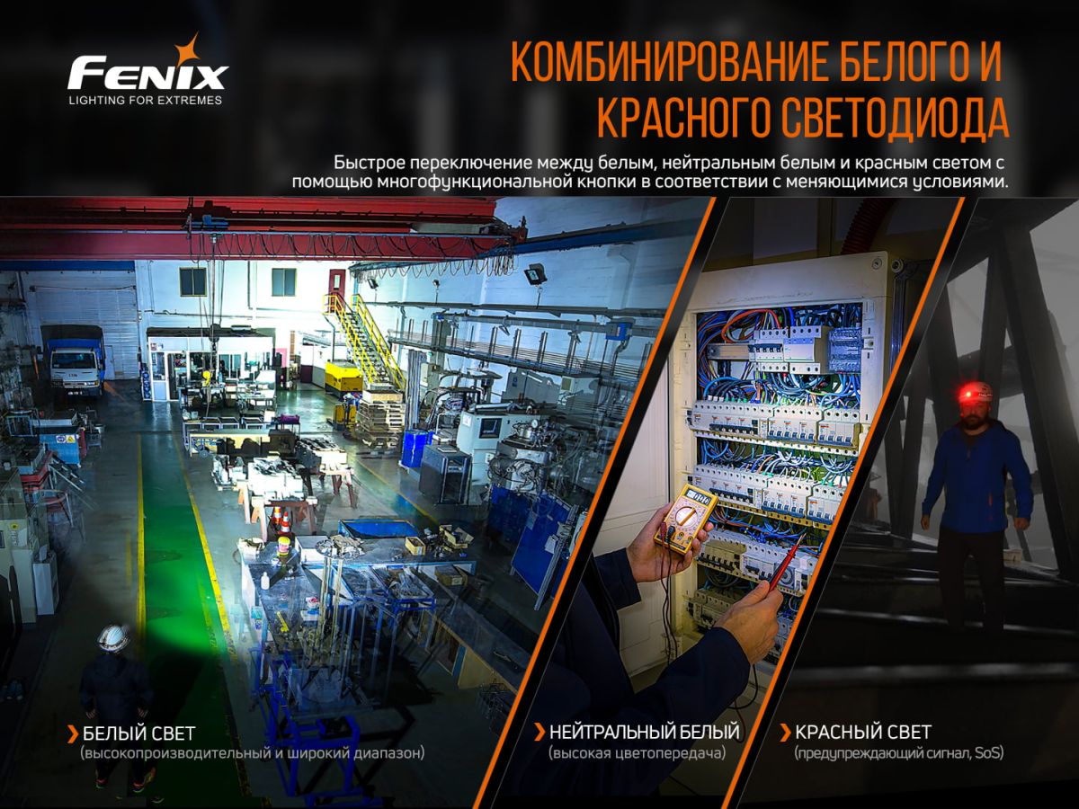 Фонарь налобный Fenix HM70R налобный Fenix HM70R