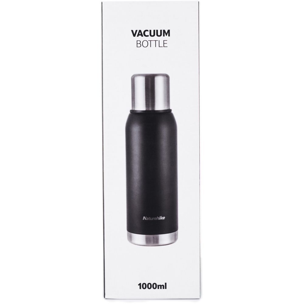 Термос Naturehike Q-9H NH19SJ010, 304 сталь, 1.0 л, чорний