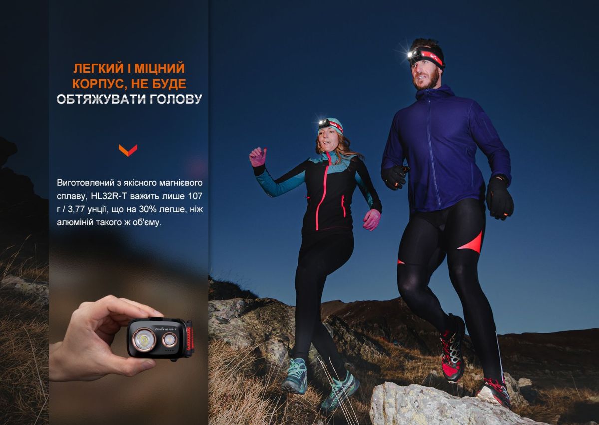 Фонарь налобный Fenix HL32R-T черный Fenix HL32R-T черный