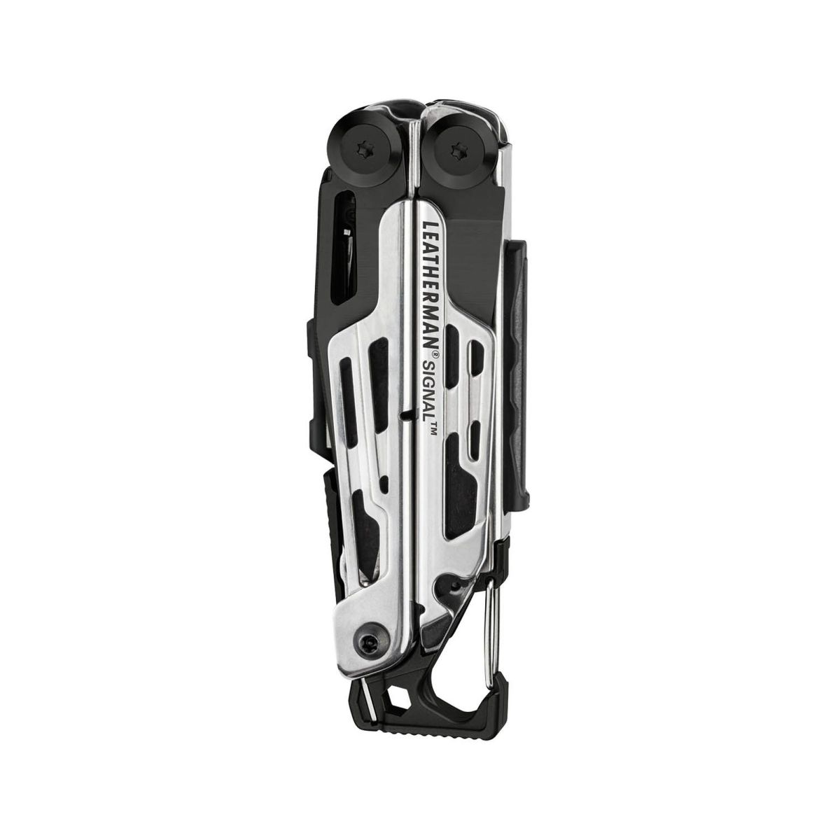 Мультиинструмент Leatherman SIGNAL BLACK & SILVER, синтетический чехол, картонная коробка