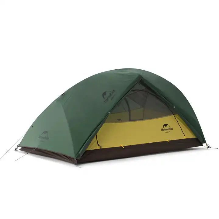 Намет надлегкий двомісний  з футпринтом Naturehike Star-River 2 Updated NH17T012-T, 210T, темно-зеле