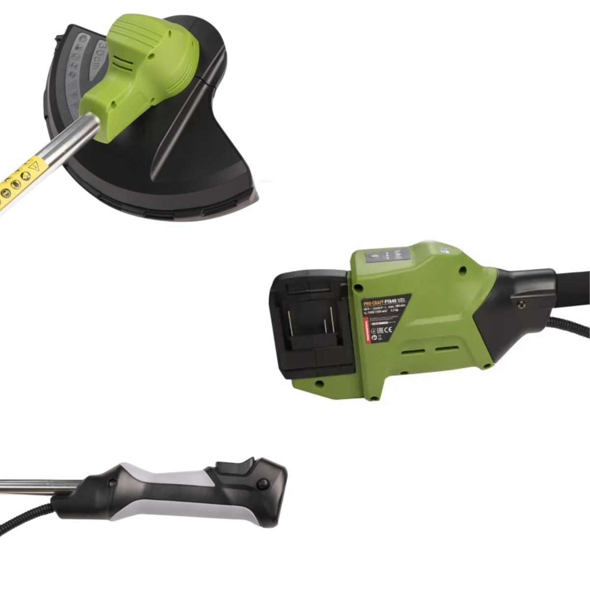 Набір Тример аккум.PROCRAFT PTA40(без акб)Батарея20/4UNIVERSAL-2шт./Зарядний пристрій 20/1-2шт.