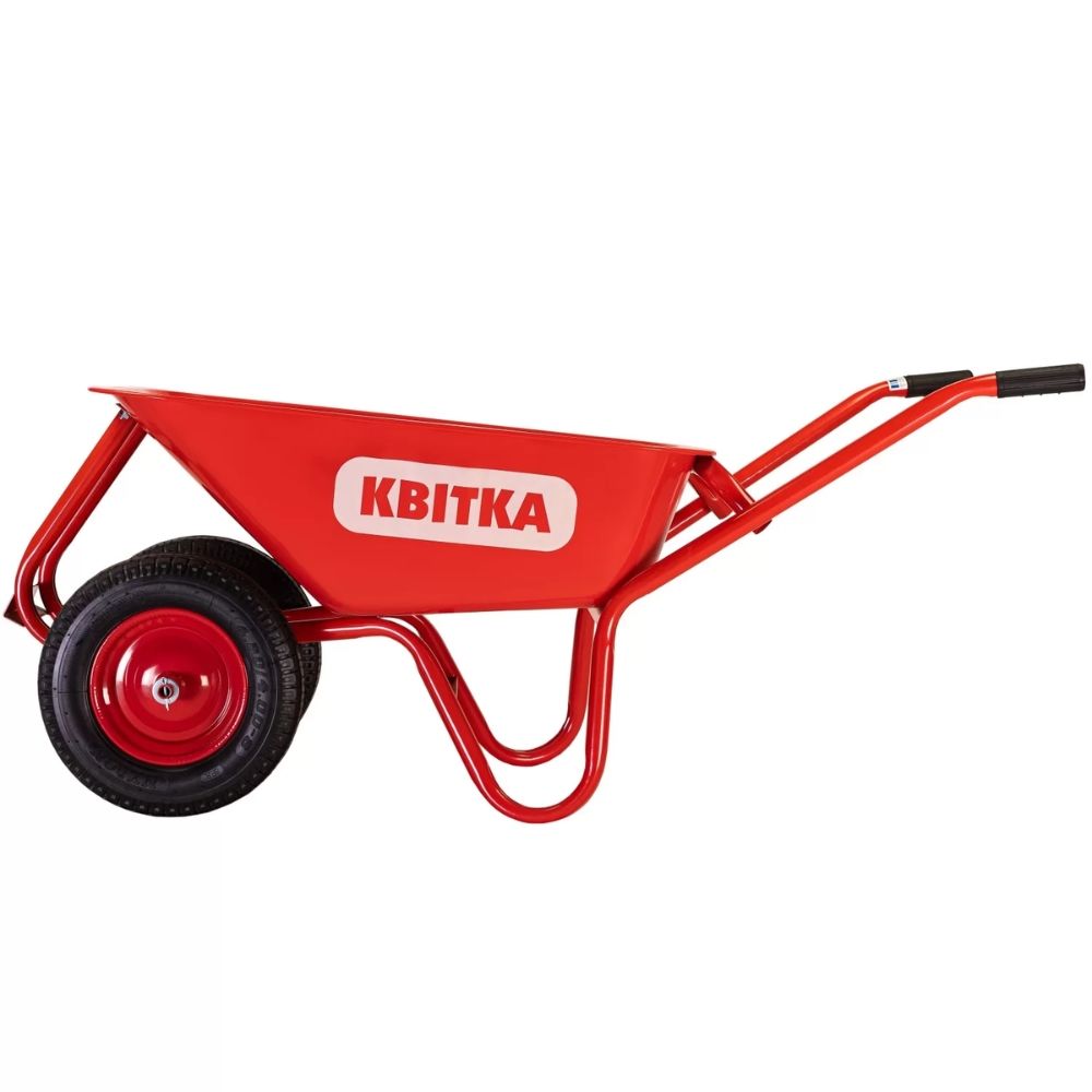 Будівельна двоколісна тачка КВІТКА PRO Formula 1 Expert (100 л, 180 кг, ПК) (110-4066)