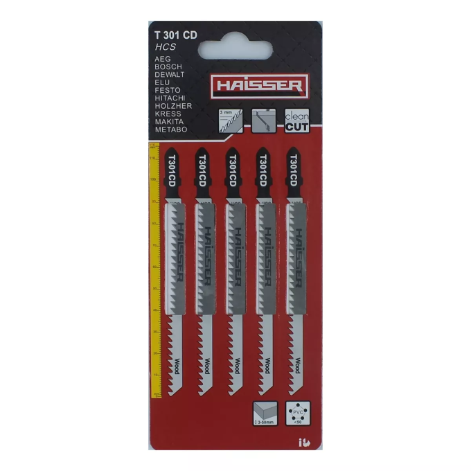 Пиляльне полотно HAISSER Т301CD 90мм, набір 5шт.