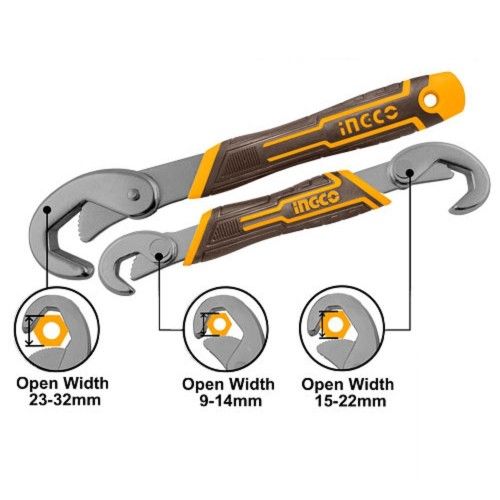 комплект ключей универсальных 2 ед. 9-32 мм INGCO Super Select