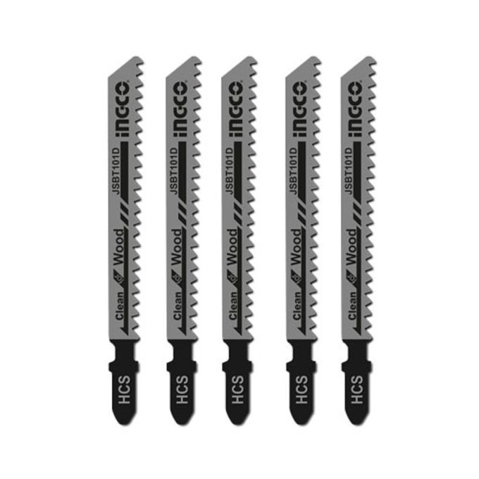 Набір пиляльних полотен по деревині для лобзика 5 од. INGCO