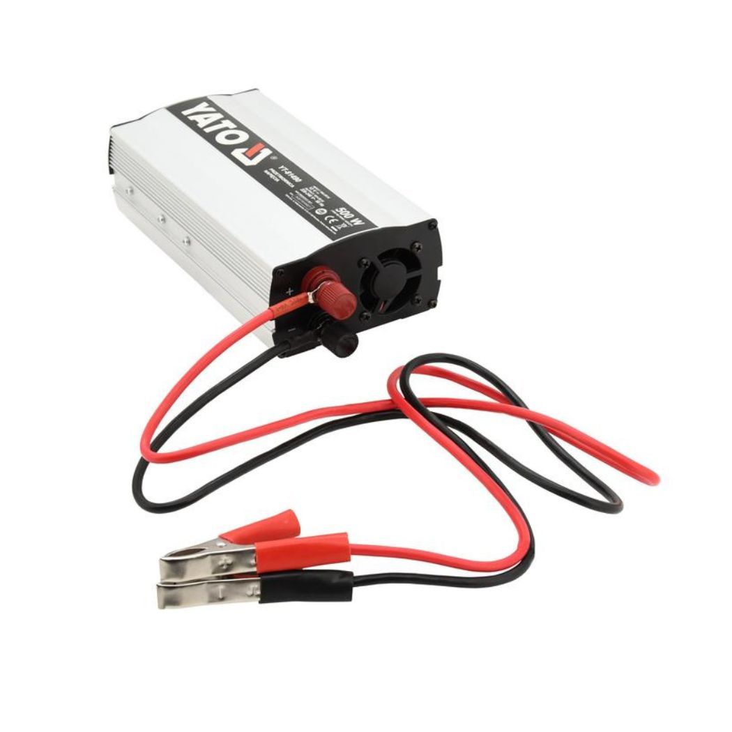 Перетворювач напруги з джерела YATO 12В DC В 230В AC 500 ВТ