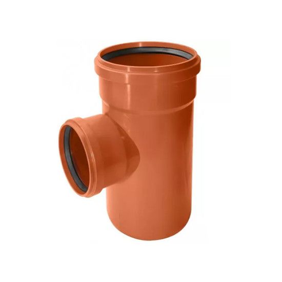 Трійник Ostendorf 90°, 110х110х110 помарвнчевий