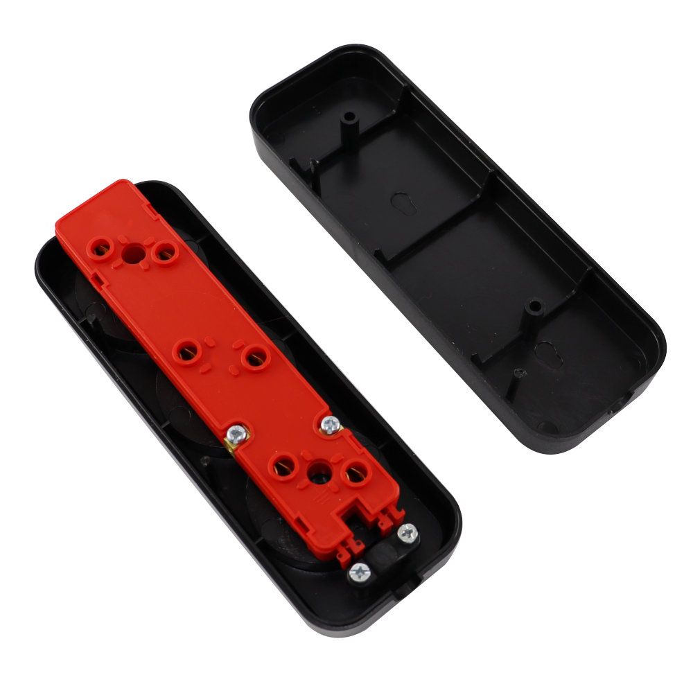 Колодка 3 гнізда б/з, 16А, чорна, AY-KA