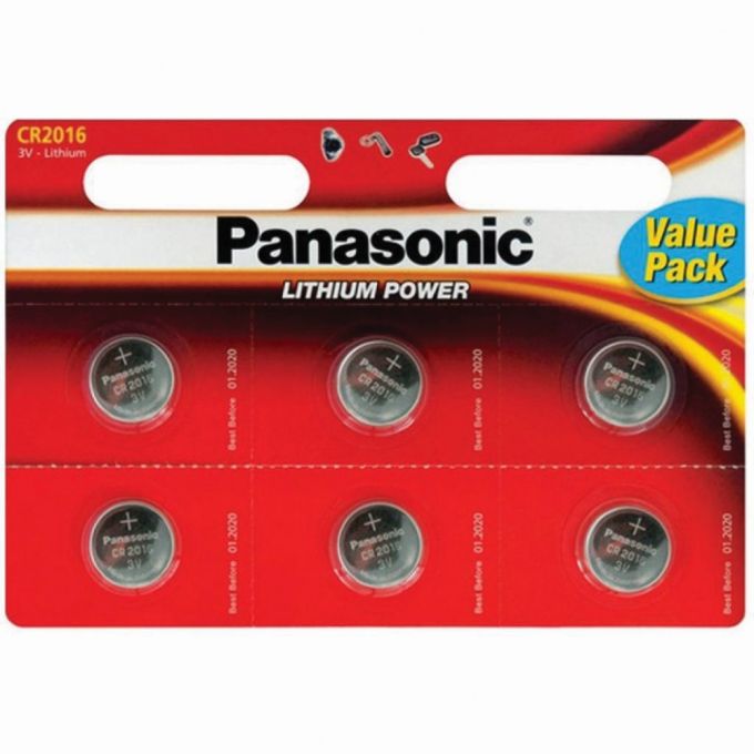 Батарейка CR-2032 Lithium, 3V, PANASONIC (CR-2032EL/6B)