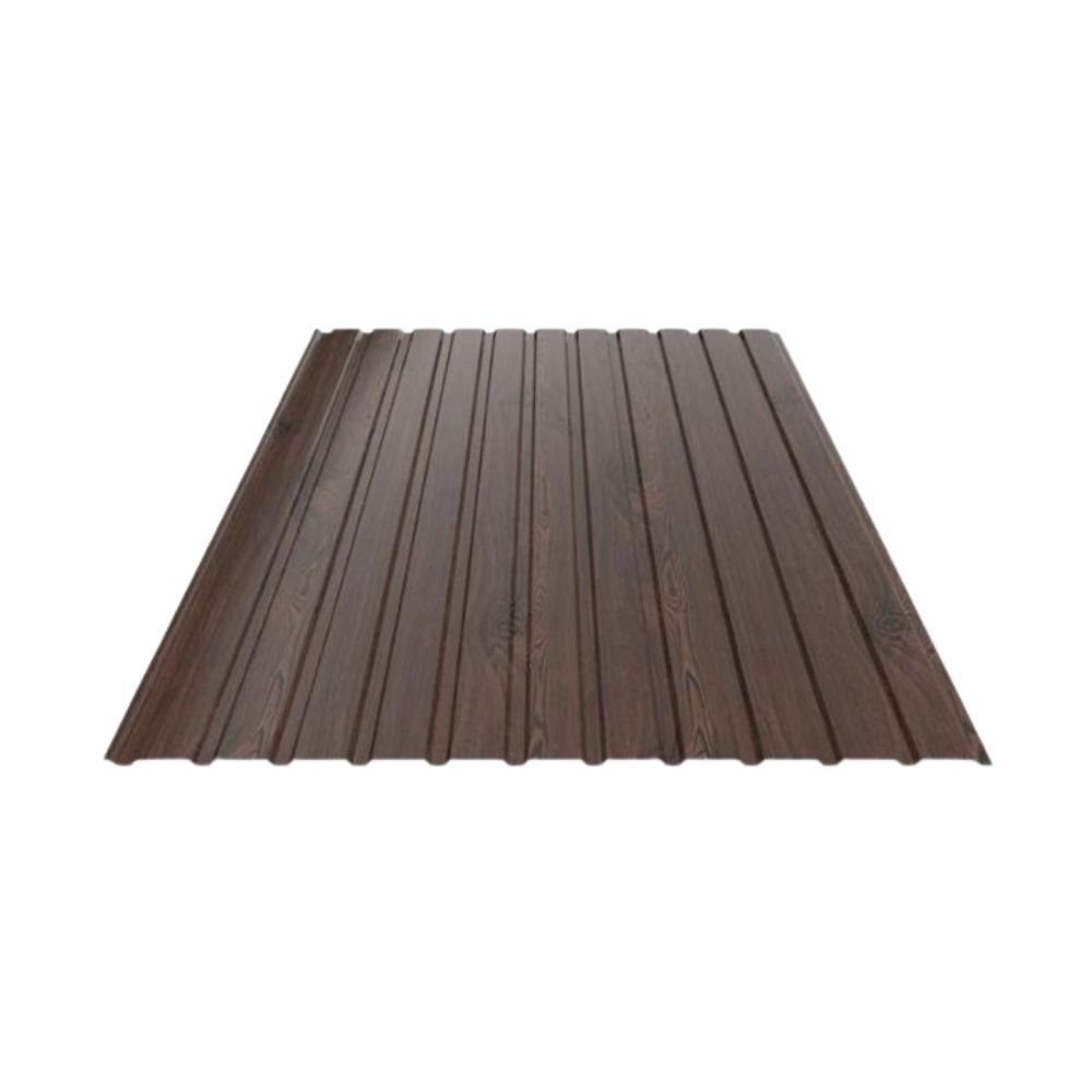 Профнастил ПС-10 оцинк RAL (Дерево темне) 0,4х1200х1700мм (2,04 м2)