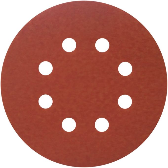 Диски Indasa Red Line на 8 отворів, червоний 125мм P800