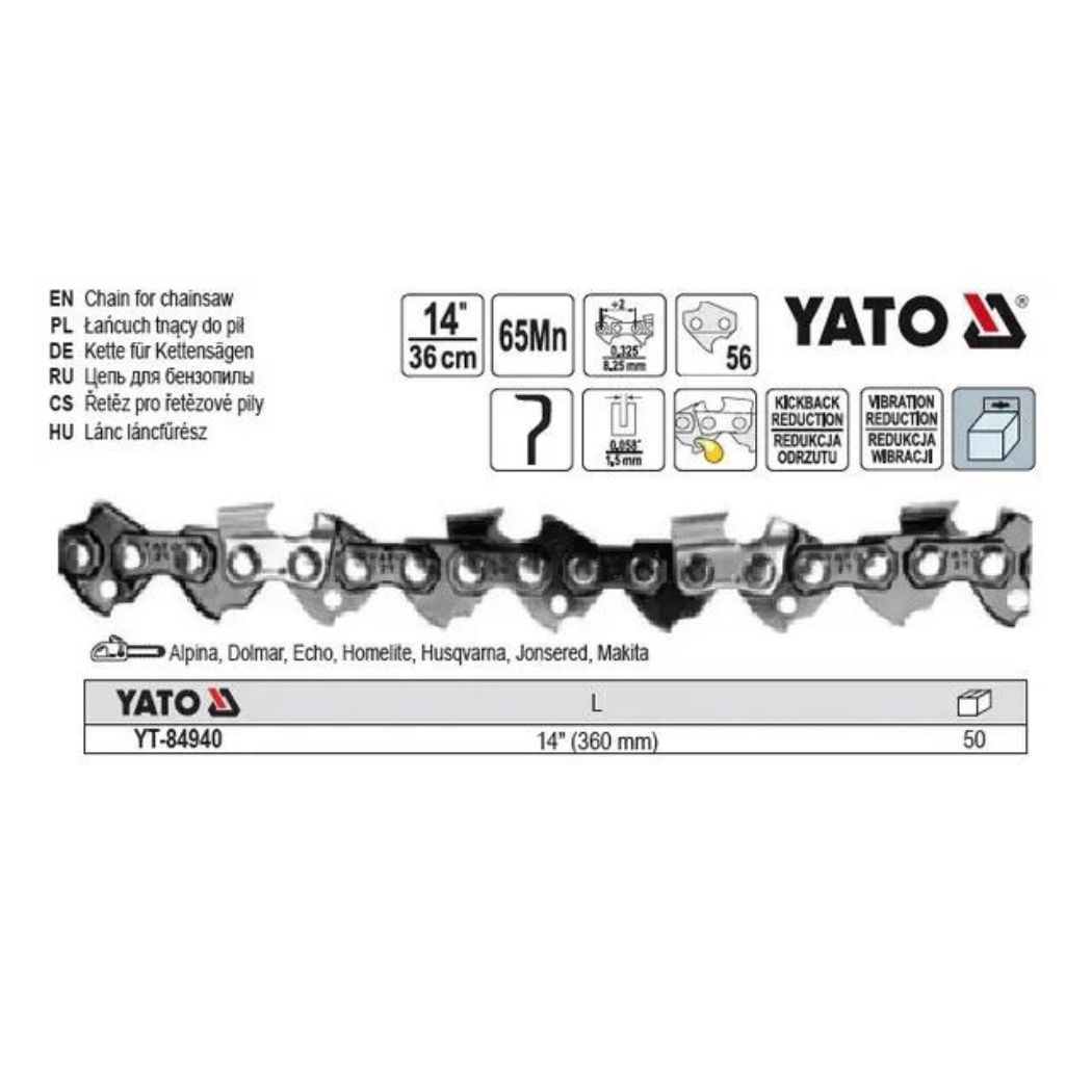 Цепь для пилы YATO 14"