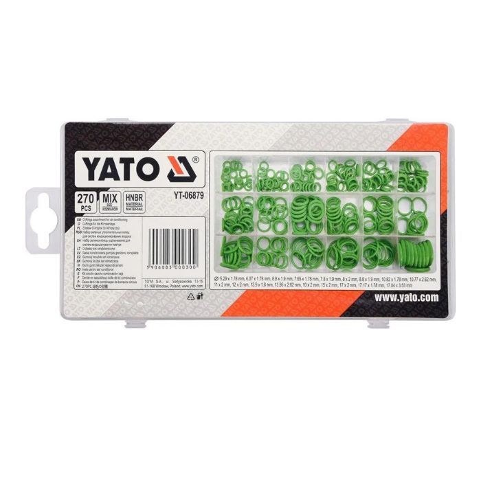 Набір гумових кілець ущільнювачів YATO: з каучуку-HNBR 225шт