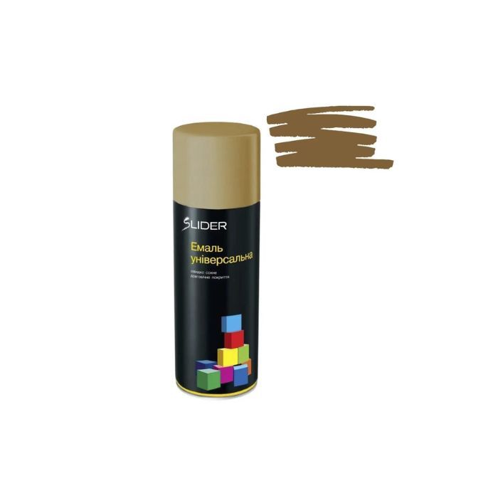 Емаль SLIDER color універсальна 1036 темне золото 400 мл