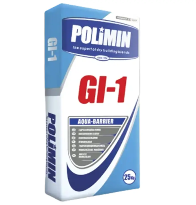 Гидроизоляция GI-1 АКВА-БАРЬЕР Polimin (Полимин) (25кг)