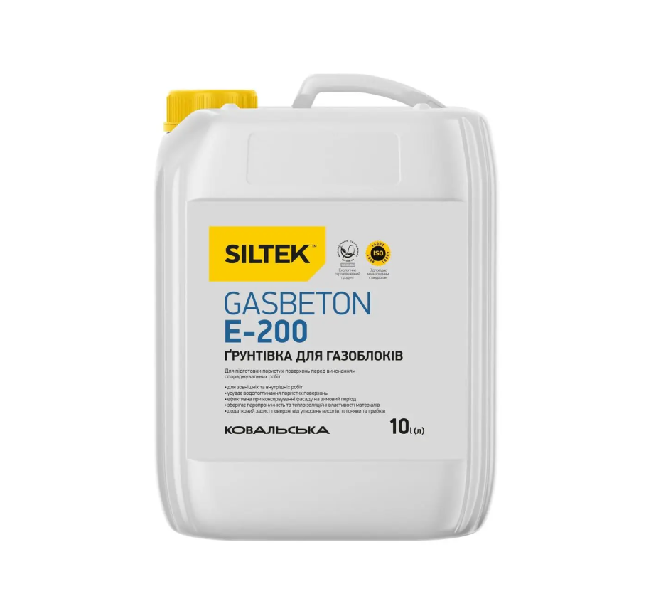 Грунтовка Е-200 для газобетону SILTEK 10л