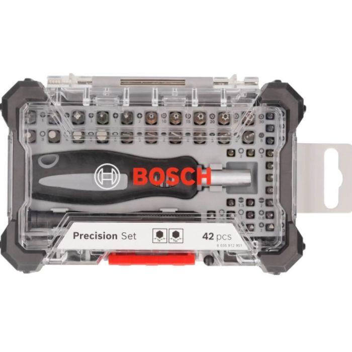 Викрутка з бітами Bosch Precision Set (42 шт.) (2607002835)