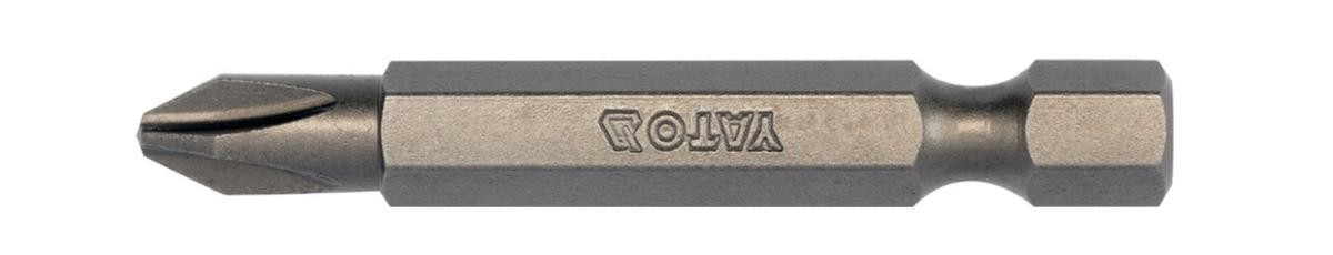 Насадка викруткова YATO : "Philips" PH 2, квадрат 1/4", L= 50 мм. уп. 10 шт.