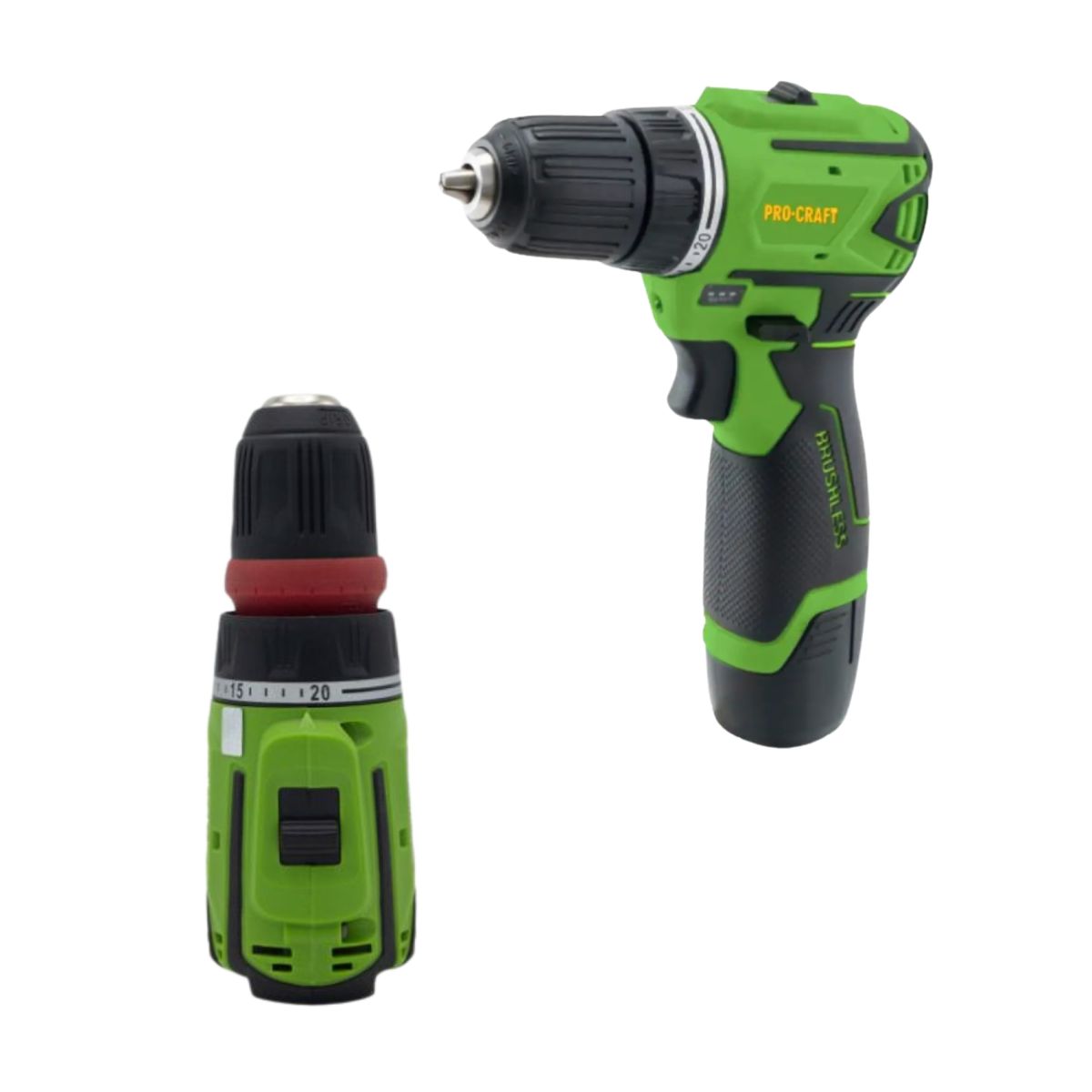 Шуруповерт Procraft PA12BL DFR (з 1 акб і зп)