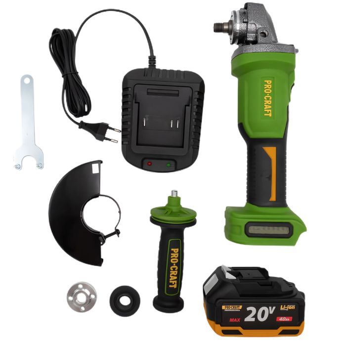 Аккумуляторная болгарка Procraft PWA220 (1 акб 4 Ач)