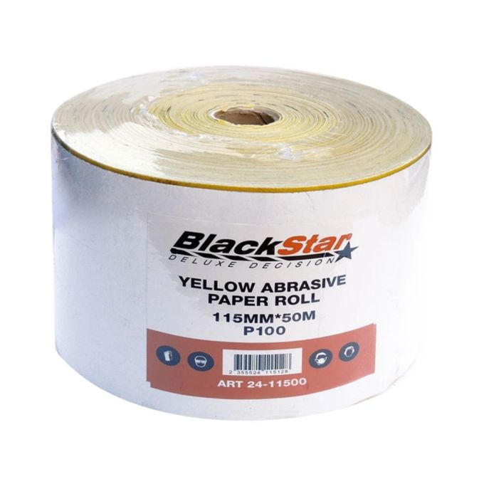 Шліфувальна шкура ''BlackStar PROF-Line'' 115мм*50м Р100 на паппері