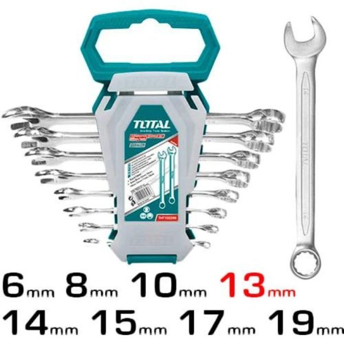 Набір ріжкових ключів TOTAL 6-19 мм 8 шт.